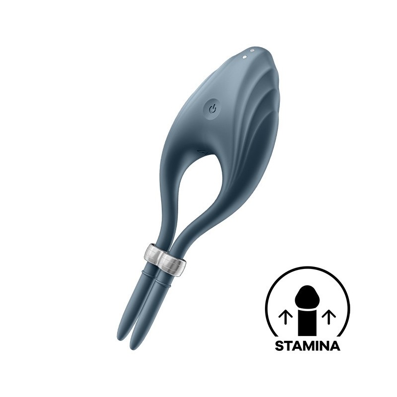 ANEL VIBRATÓRIO DUELIST SATISFYER AZUL ESCURO ANEL VIBRATÓRIO DUELIST SATISFYER AZUL ESCURO