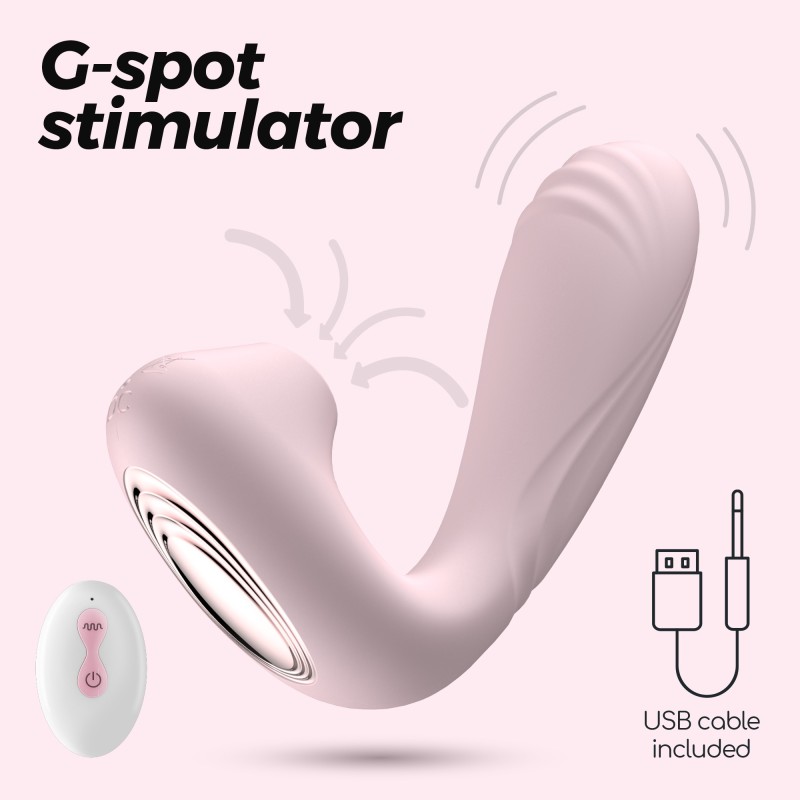 ESTIMULADOR COM CONTROLO REMOTO POOKIE + CRUSHIOUS ROSA ESTIMULADOR COM CONTROLO REMOTO POOKIE + CRUSHIOUS ROSA