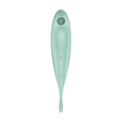 VIBRADOR TWIRLING PRO SATISFYER COM APLICAÇÃO CONNECT MENTA