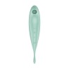 VIBRADOR TWIRLING PRO SATISFYER COM APLICAÇÃO CONNECT MENTA