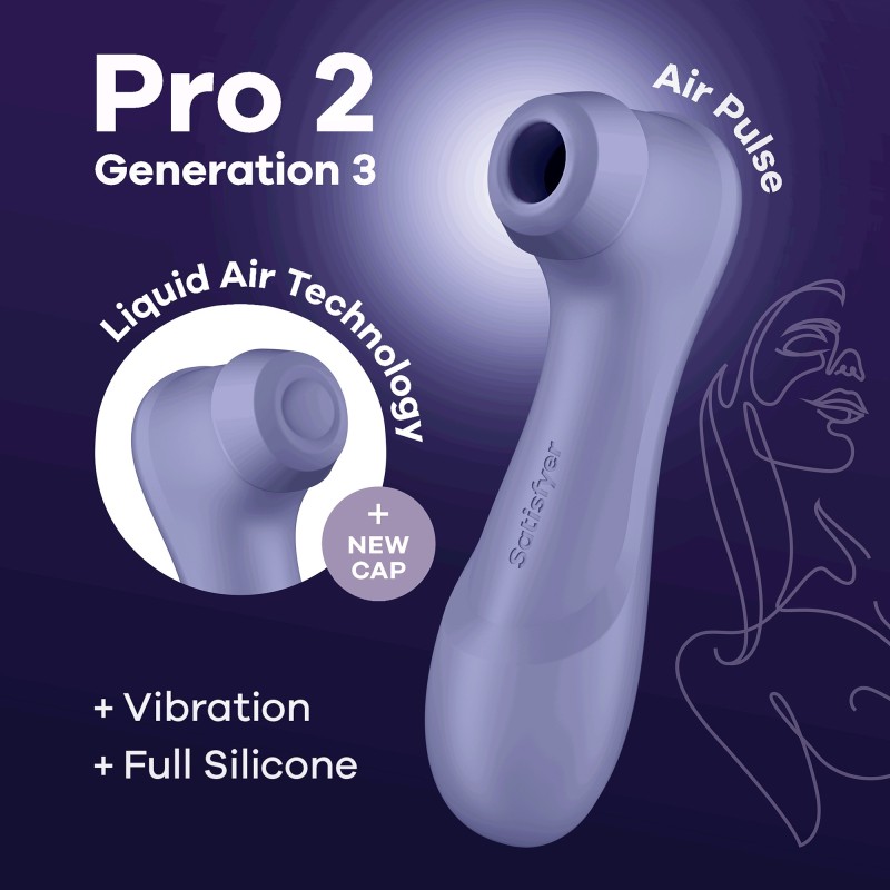 ESTIMULADOR PRO 2 GEN 3 SATISFYER LILÁS ESTIMULADOR PRO 2 GEN 3 SATISFYER LILÁS