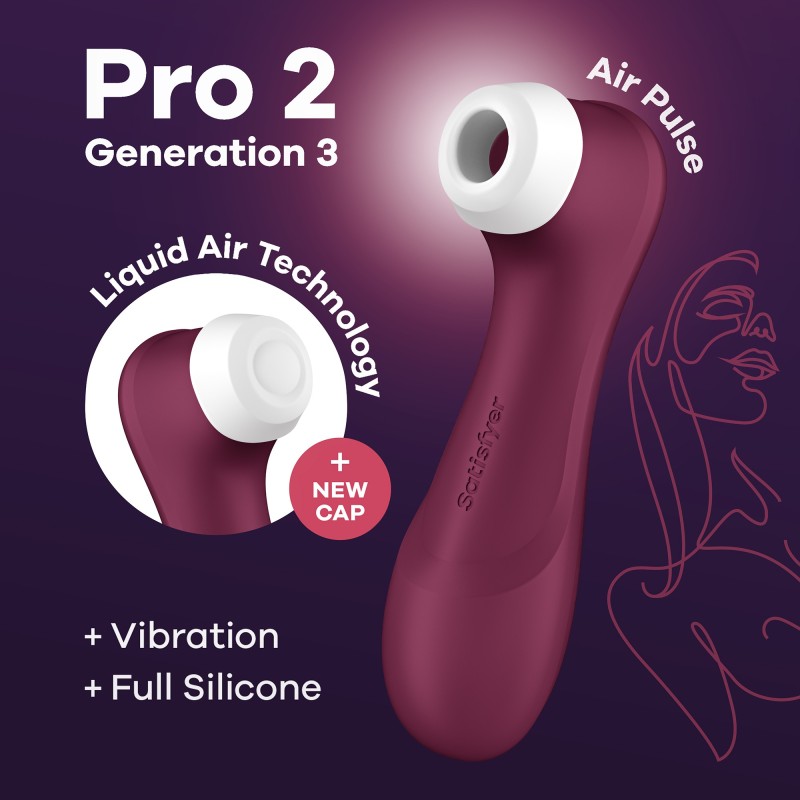ESTIMULADOR PRO 2 GEN 3 SATISFYER VERMELHO TINTO ESTIMULADOR PRO 2 GEN 3 SATISFYER VERMELHO TINTO