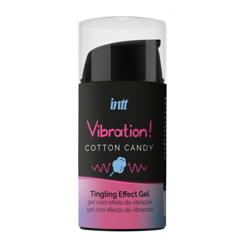 GEL COM VIBRAÇÃO VIBRATION ALGODÃO DOCE INTT 15ML GEL COM VIBRAÇÃO VIBRATION ALGODÃO DOCE INTT 15ML