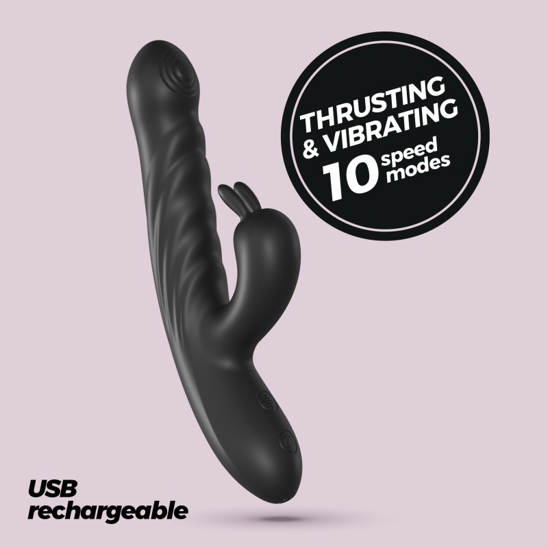 LAPIN VIBRADOR RECARREGÁVEL RABBIT COM IMPULSO PRETO CRUSHIOUS LAPIN VIBRADOR RECARREGÁVEL RABBIT COM IMPULSO PRETO CRUSHIOUS