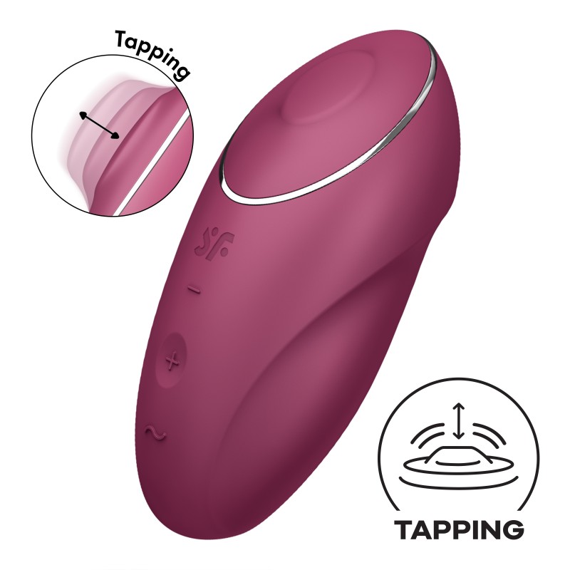 ESTIMULADOR TAP & CLIMAX 1 VERMELHO SATISFYER ESTIMULADOR TAP & CLIMAX 1 VERMELHO SATISFYER