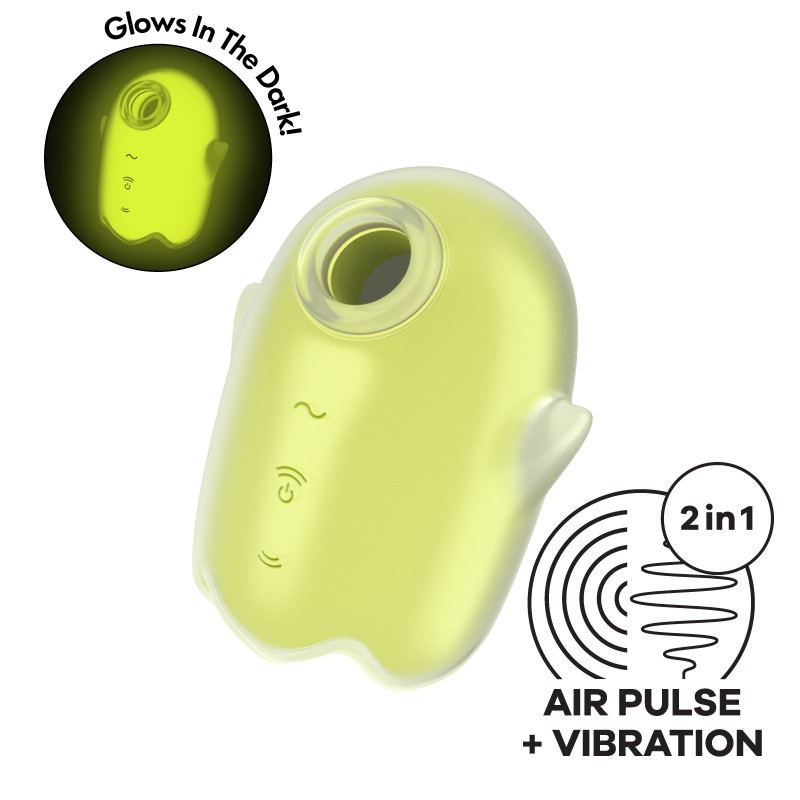 ESTIMULADOR GLOWING GHOST AMARELO SATISFYER ESTIMULADOR GLOWING GHOST AMARELO SATISFYER