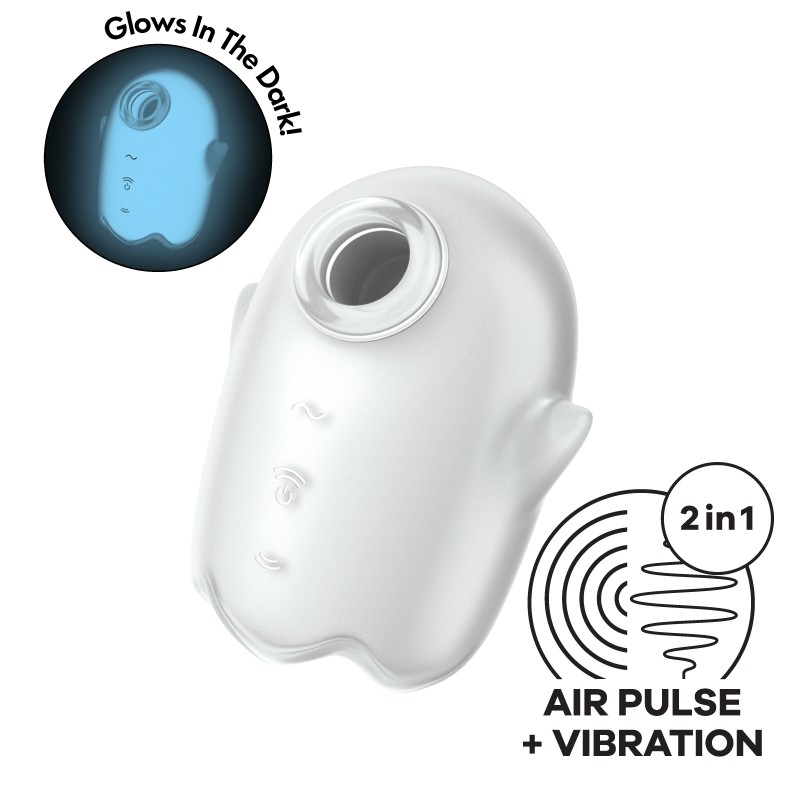 ESTIMULADOR GLOWING GHOST BRANCO SATISFYER ESTIMULADOR GLOWING GHOST BRANCO SATISFYER