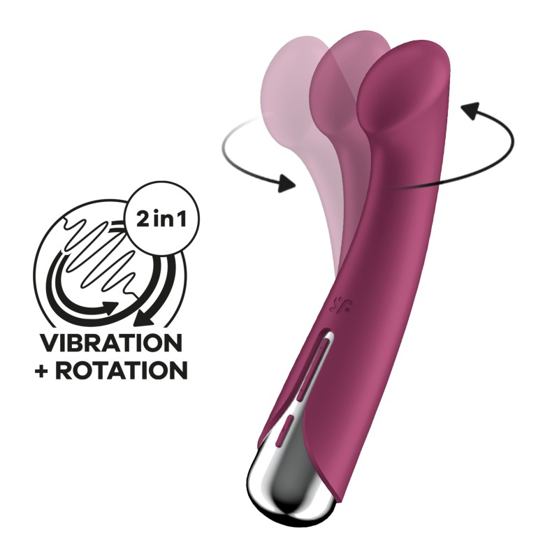 VIBRADOR SPINNING G-SPOT 1 VERMELHO SATISFYER VIBRADOR SPINNING G-SPOT 1 VERMELHO SATISFYER