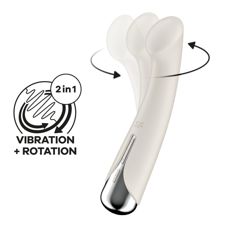 VIBRADOR SPINNING G-SPOT 1 BEGE SATISFYER VIBRADOR SPINNING G-SPOT 1 BEGE SATISFYER