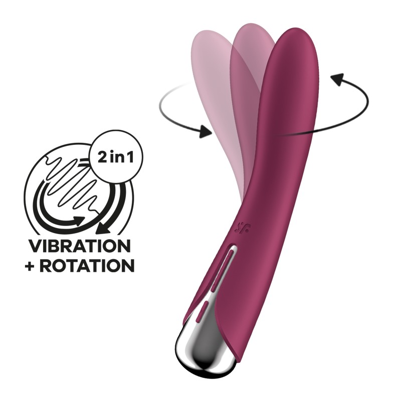 VIBRADOR SPINNING VIBE 1 VERMELHO SATISFYER VIBRADOR SPINNING VIBE 1 VERMELHO SATISFYER