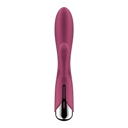 VIBRADOR SPINNING RABBIT 1 VERMELHO SATISFYER