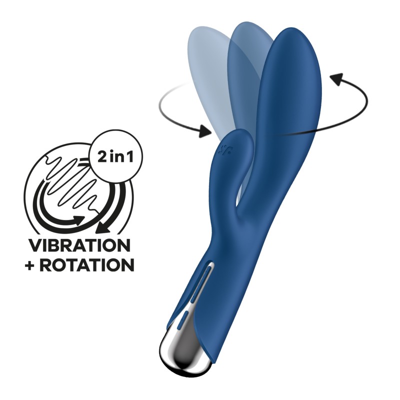 VIBRADOR SPINNING RABBIT 1 AZUL SATISFYER VIBRADOR SPINNING RABBIT 1 AZUL SATISFYER