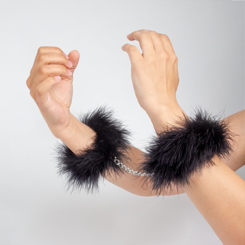 ALGEMAS SECRET HANDCUFFS MARABOU PRETAS SECRET PLAY ALGEMAS SECRET HANDCUFFS MARABOU PRETAS SECRET PLAY