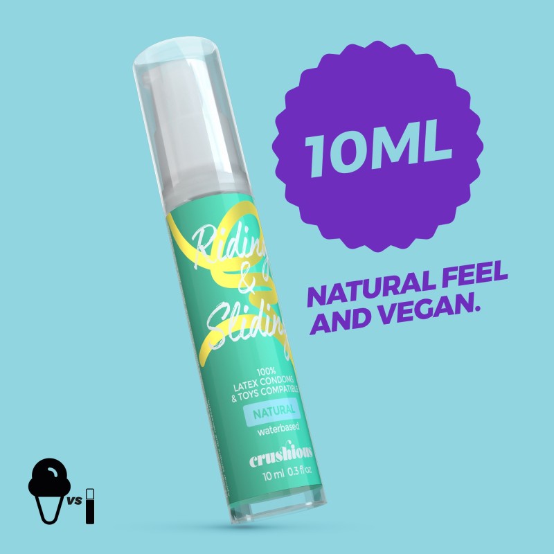 GEL LUBRIFICANTE RIDING & SLIDING À BASE DE ÁGUA CRUSHIOUS 10ML GEL LUBRIFICANTE RIDING & SLIDING À BASE DE ÁGUA CRUSHIOUS 10ML