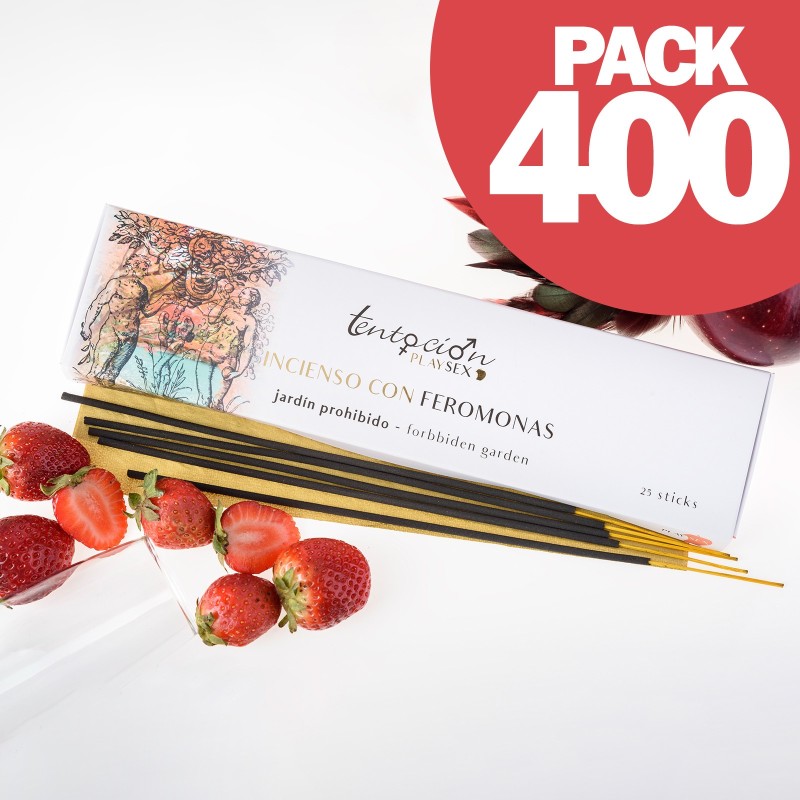 PACK DE 400 INCENSOS COM FEROMONAS AROMA JARDIM PROIBIDO TENTACIÓN PLAY SEX PACK DE 400 INCENSOS COM FEROMONAS AROMA JARDIM PROIBIDO TENTACIÓN PLAY SEX