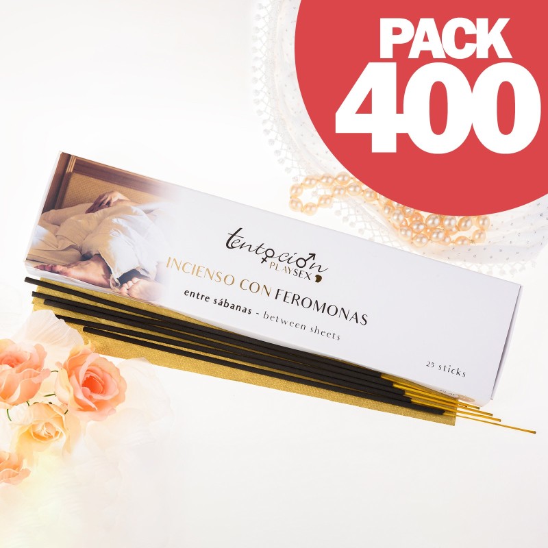 PACK DE 400 INCENSOS COM FEROMONAS AROMA ENTRE LENÇÓIS TENTACIÓN PLAY SEX PACK DE 400 INCENSOS COM FEROMONAS AROMA ENTRE LENÇÓIS TENTACIÓN PLAY SEX
