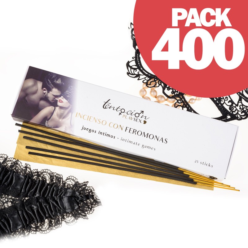 PACK DE 400 INCENSOS COM FEROMONAS AROMA JOGOS ÍNTIMOS TENTACIÓN PLAY SEX PACK DE 400 INCENSOS COM FEROMONAS AROMA JOGOS ÍNTIMOS TENTACIÓN PLAY SEX