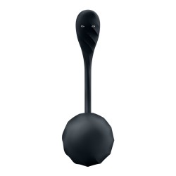 OVO VIBRATÓRIO COM APLICAÇÃO RIBBED PETAL CONNECT APP PRETO SATISFYER