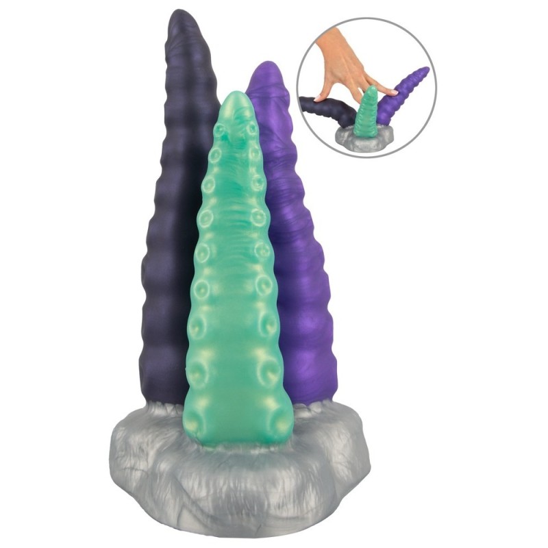 DILDO TRIPLE TENTACLE BEASTY COCKS DILDO TRIPLE TENTACLE BEASTY COCKS