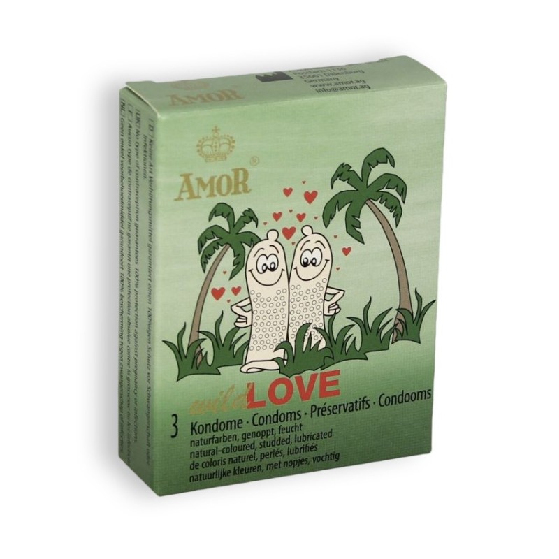 PRESERVATIVOS WILD LOVE 3 UNIDADES PRESERVATIVOS WILD LOVE 3 UNIDADES
