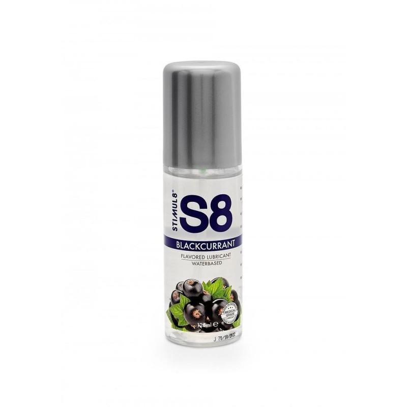 LUBRIFICANTE À BASE DE ÁGUA COM SABOR A GROSELHA NEGRA S8 STIMUL8 125ML LUBRIFICANTE À BASE DE ÁGUA COM SABOR A GROSELHA NEGRA S8 STIMUL8 125ML