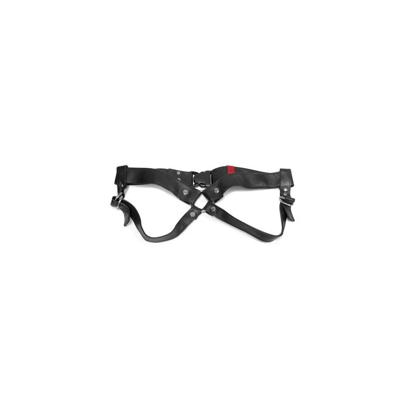 ARNÊS LULÚ LAFEM ARTESANAL 4 CM LEATHER PRETO 'L' ARNÊS LULÚ LAFEM ARTESANAL 4 CM LEATHER PRETO 'L'