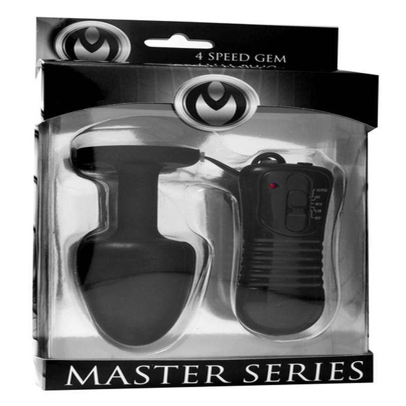 PLUG ANAL VIBRATÓRIO COM JOIA E COMANDO PARAGON MASTER SERIES PLUG ANAL VIBRATÓRIO COM JOIA E COMANDO PARAGON MASTER SERIES