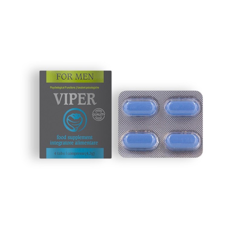 CÁPSULAS ESTIMULANTES VIPER PARA HOMEM 4 CAPS CÁPSULAS ESTIMULANTES VIPER PARA HOMEM 4 CAPS