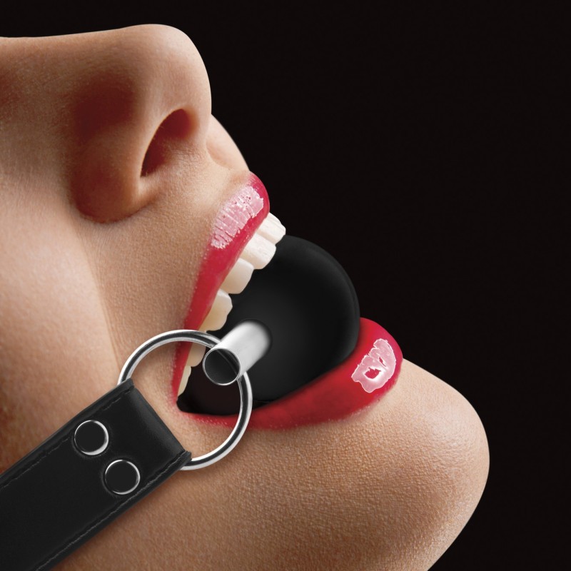 MORDAÇA OUCH! SOLID BALL GAG PRETA MORDAÇA OUCH! SOLID BALL GAG PRETA