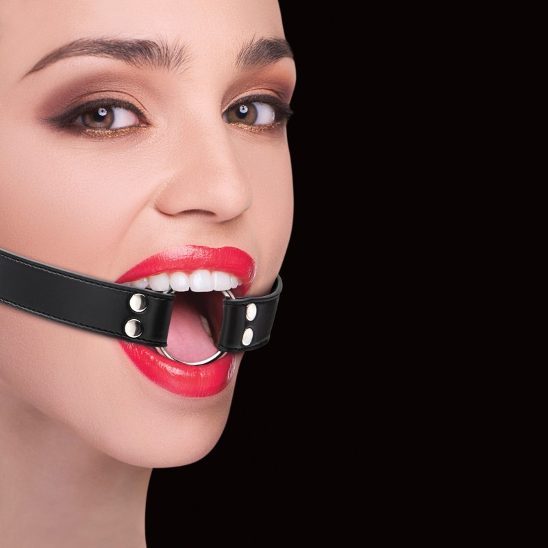 MORDAÇA OUCH! RING GAG PRETA MORDAÇA OUCH! RING GAG PRETA