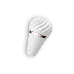 ESTIMULADOR DE CLITÓRIS LAYONS LITTLE WAND COM CARREGADOR USB SATISFYER LAYONS BRANCO
