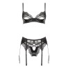 CONJUNTO DE 3 PEÇAS MARILYN PRETO BEAUTY NIGHT FASHION