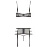 CONJUNTO DE 3 PEÇAS ILEEN PRETO BEAUTY NIGHT FASHION