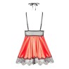 CAMISA DE NOITE E TANGA EVE VERMELHO BEAUTY NIGHT FASHION