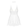 CAMISA DE NOITE E TANGA EVE BRANCO BEAUTY NIGHT FASHION