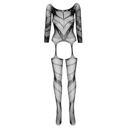 CATSUIT ESMERALDA PRETO BEAUTY NIGHT FASHION