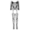 CATSUIT ESMERALDA PRETO BEAUTY NIGHT FASHION