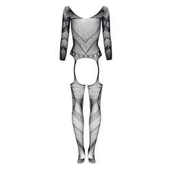 CATSUIT ESMERALDA PRETO BEAUTY NIGHT FASHION