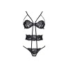 CONJUNTO BODY NOELE PRETO BEAUTY NIGHT FASHION
