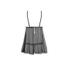 CAMISA DE NOITE E TANGA LAUREN PRETA BEAUTY NIGHT FASHION