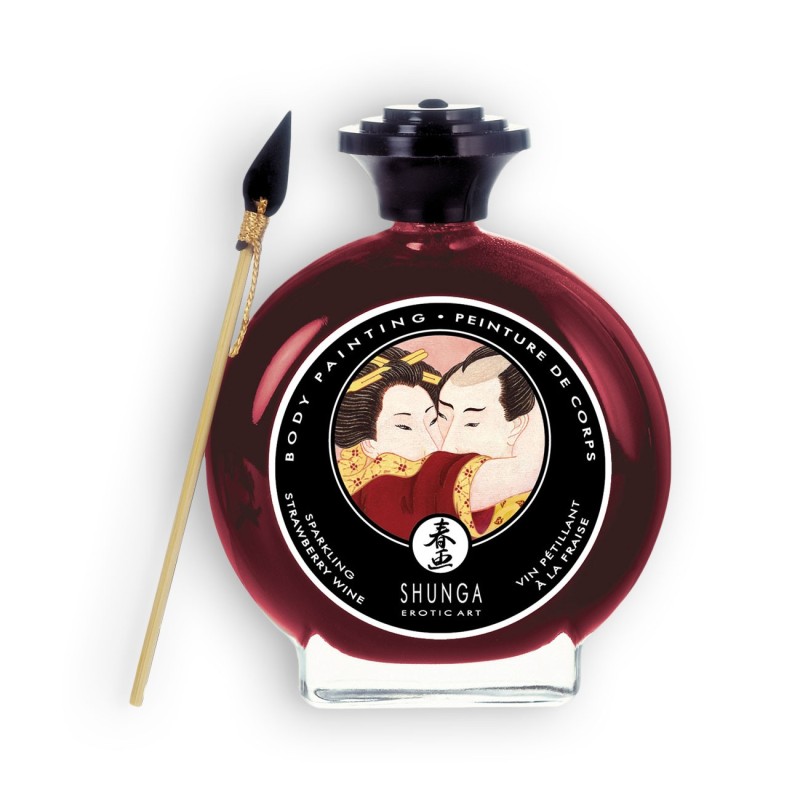 TINTA CORPORAL SHUNGA ESPUMANTE MORANGO 100ML TINTA CORPORAL SHUNGA ESPUMANTE MORANGO 100ML