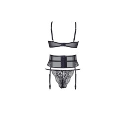 CONJUNTO DE 3 PEÇAS CHIARA PRETO BEAUTY NIGHT FASHION