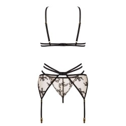CONJUNTO DE 3 PEÇAS AISHA PRETO BEAUTY NIGHT FASHION