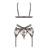 CONJUNTO DE 3 PEÇAS AISHA PRETO BEAUTY NIGHT FASHION