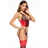 CORPETE E TANGA OLENA VERMELHO BEAUTY NIGHT FASHION