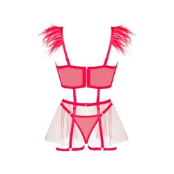 CONJUNTO DE 4 PEÇAS ISAURA VERMELHO BEAUTY NIGHT FASHION