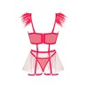 CONJUNTO DE 4 PEÇAS ISAURA VERMELHO BEAUTY NIGHT FASHION