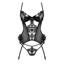 CORPETE E TANGA RAFAELLA PRETO BEAUTY NIGHT FASHION