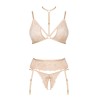 CONJUNTO DE 3 PEÇAS NOEMI NUDE BEAUTY NIGHT FASHION