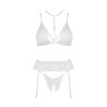 CONJUNTO DE 3 PEÇAS NOEMI BRANCO BEAUTY NIGHT FASHION